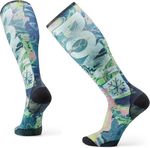Smartwool Men's Ski Zero Cushion Pow Print Over The Calf Socks in Saudi Arabia