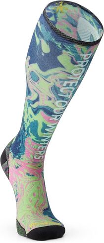 Smartwool Men's Ski Zero Cushion Pow Print Over The Calf Socks in Saudi Arabia