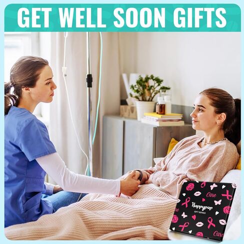 HAPPYPOP Breast Cancer Awareness Socks - Woman Cancer Gift Ideas for Survivors, Pink Chemo Socks in Saudi Arabia