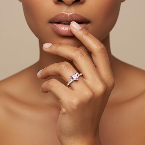 1pc Stylish Heart Ring For Women For Valentine's Day Gift Wedding Engagement Jewelry in Saudi Arabia