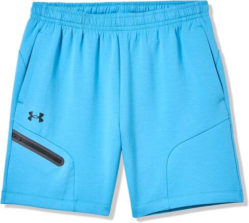 شورت Unstoppable Fleece للرجال من Under Armour، (452) أزرق أثيري / / أسود، كبير in Saudi Arabia