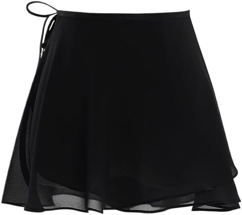 Women's Ballet Wrap Skirt Chiffon Dance Wrap Skirt with Adjustable Waist Tie Breathable Ballet Skirts in Saudi Arabia