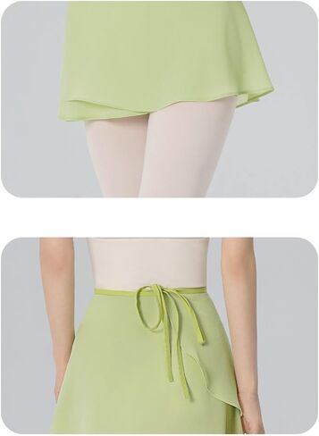 Women's Ballet Wrap Skirt Chiffon Dance Wrap Skirt with Adjustable Waist Tie Breathable Ballet Skirts in Saudi Arabia