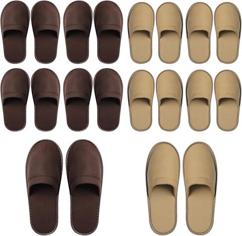 Yeios 20 Pairs Disposable Slippers for Guests Hotel Slippers Spa Slippers Non-slip Washable House Slipper Bulk for Adult for Men and Women White in Kuwait