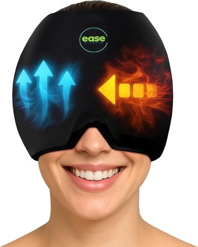 Migraine Headache Relief Cap and Neck Wrap for Hot & Cold Therapy | Flexible Ice Hat Mask | Neck & Head Wrap Pack with Extra Gel | Migraine Relief Cap for Tension & Stress in Saudi Arabia