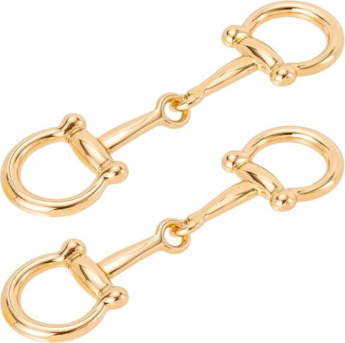 2 Pcs Horsebit Silk Scarf Buckle, Gold Silver Scarf Ring Clip for Women, Silk Scarves Pin Shawl Buckles in Saudi Arabia