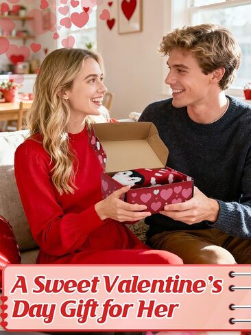 جوارب Cosweet Cute Penguin Valentine للنساء - زوجان من الجوارب السميكة الرقيقة مع مقابض، هدايا للزوجة والصديقة in Kuwait