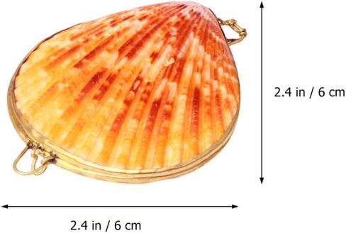 صندوق مجوهرات Sewroro Seashell، حامل مجوهرات صغير، منظم حلية صدف طبيعي للاستخدام المنزلي وتخزين السفر in Kuwait