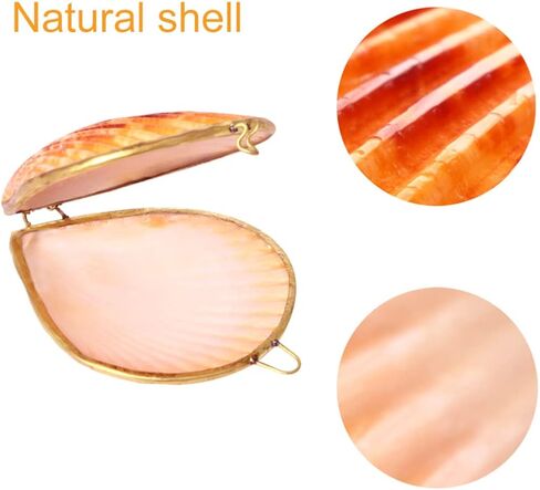 صندوق مجوهرات Sewroro Seashell، حامل مجوهرات صغير، منظم حلية صدف طبيعي للاستخدام المنزلي وتخزين السفر in Kuwait