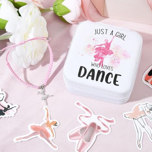 CEELGON Dance Gifts Set for Girls Jewelry Box & Stickers Team Player Sports Accessories Stuff Coach Senior Night Birthday Gifts Essentials for Women Teen Girls (Dance) in Saudi Arabia