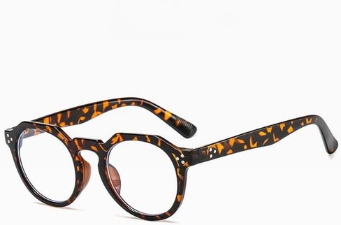 Shiratori Retro Round Frame Blue Light Blocking Glasses Rice nail irregular polygonFrame for Men in Kuwait