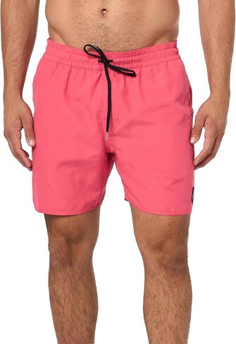 Volcom Men's Standard Lido Solid 16" Swim Surf Trunk, Mysto Green in Saudi Arabia