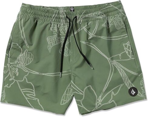 Volcom Men's Standard Lido Solid 16" Swim Surf Trunk, Mysto Green in Saudi Arabia