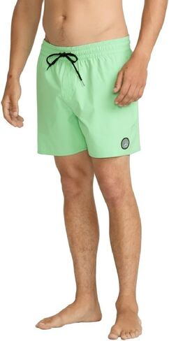 Volcom Men's Standard Lido Solid 16" Swim Surf Trunk, Mysto Green in Saudi Arabia