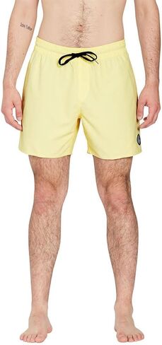 Volcom Men's Standard Lido Solid 16" Swim Surf Trunk, Mysto Green in Saudi Arabia