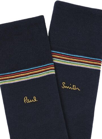 جوارب PS Paul Smith للرجال 3 قطع بشعار، لوحة مختلطة 1,0 in Saudi Arabia