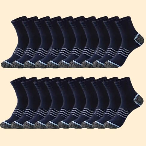 20 Pairs of Men's Mid-calf Socks for Autumn and Winter, Warm and Comfortable, Suitable for Everyday Wear.US Size 6-10 in Saudi Arabia