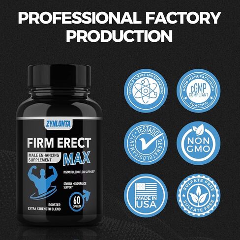مكمل تعزيز الذكور من ZYNLONTA - مكمل متعدد الفيتامينات لتكبير الحجم وزيادة الحجم والمحيط وتدفق الدم - الحفاظ على القيادة والحيوية والقدرة على التحمل - 60 كبسولة in Kuwait