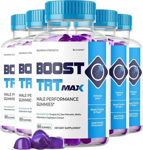 (2 Pack) Boost TRT Max - Official Boost TRT Max Gummies for Men Advanced Natural Formula, BoostTRT Max Male Gummies for Maximum Performance & Support for Overall Wellness, Booster TRT Max for 2 Months in Kuwait