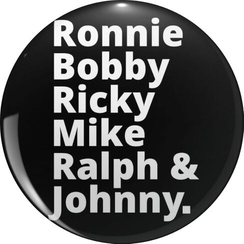 New Edition Ronnie, Bobby, Ricky, Mike, Ralph Johnny Pin Lapel Pin Cute Brooch Pins Badges 0.75" in Saudi Arabia