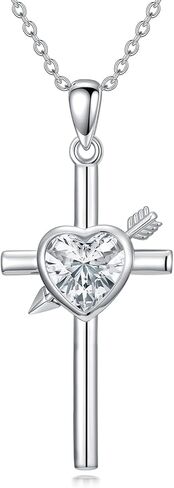 Christmas Gifts for Her 925 Sterling Silver Faith Pendant Necklace for Women 18 inches in Kuwait