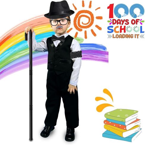 6 قطع من زي يانبوني 100 يوم للمدرسة للأولاد زي الرجل العجوز للأطفال in Kuwait