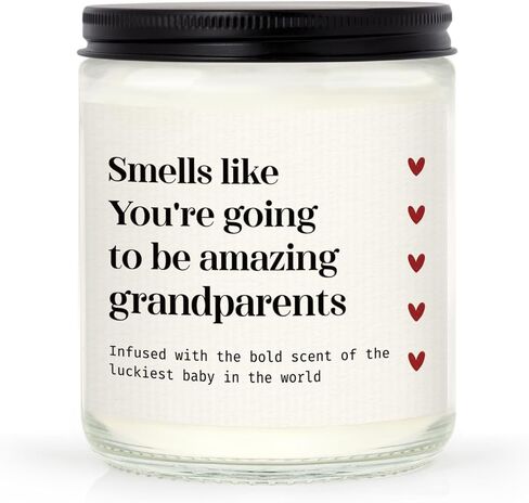 SteadStyle New Parents Gifts for Couples, Soy Wax Lavender Scented Candle - Gender Reveal Gifts for Parents to Be (7oz) in Saudi Arabia