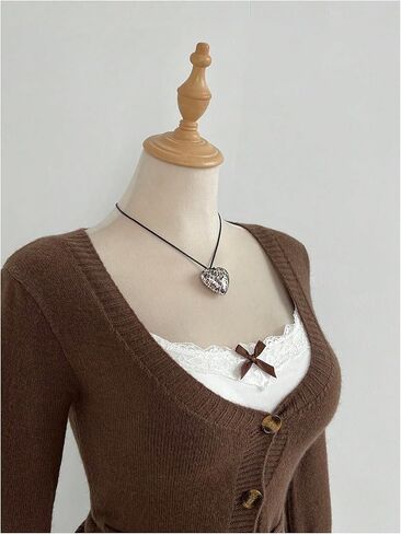 MakeMeChic Women's Sweater Cardigan Button Up Sequin Long Sleeve V Neck Fitted Knit Tops in Saudi Arabia