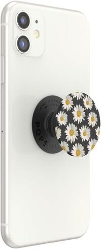 PopSockets PopTop (الجزء العلوي فقط. تُباع القاعدة بشكل منفصل) جزء علوي قابل للتبديل لقاعدة قبضة الهاتف من PopSockets، PopTop زهري - أبيض ديزي in Saudi Arabia