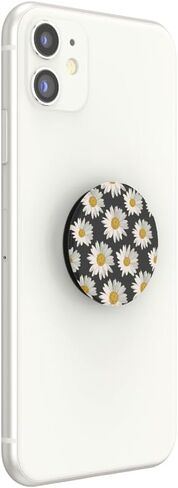 PopSockets PopTop (الجزء العلوي فقط. تُباع القاعدة بشكل منفصل) جزء علوي قابل للتبديل لقاعدة قبضة الهاتف من PopSockets، PopTop زهري - أبيض ديزي in Saudi Arabia