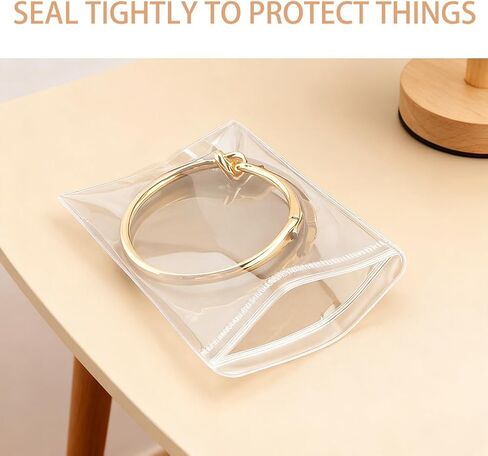 25PCS Pill Pouch Bags, Reusable Zipper Lock Bags for Jewelry, Small Items, Portable Organizer Self Seal PVC Pack, 4.3x4.3in in Saudi Arabia