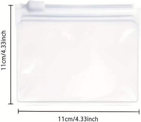 25PCS Pill Pouch Bags, Reusable Zipper Lock Bags for Jewelry, Small Items, Portable Organizer Self Seal PVC Pack, 4.3x4.3in in Saudi Arabia