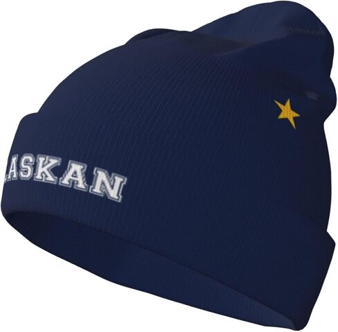 YSBYEIU Cute State Flag Beanie Hats Men Women Unisex Knitted Winter Hat Slouchy Fisherman Beanies Skull Cap Hats in Saudi Arabia