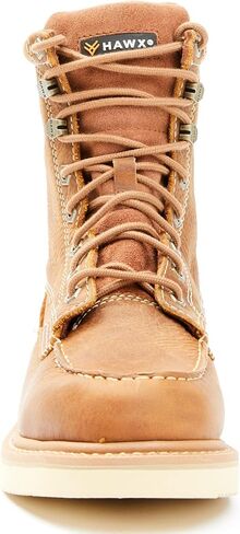 Hawx Work Gear Men's 8" Wedge Work Boot Soft Toe Brown 12 EE US in Kuwait