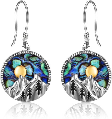 Mustard Seed Earrings Sterling Silver Heart Mustard Seed Dangle Drop Earrings Mustard Seed Jewelry for Women Christian gift in Kuwait