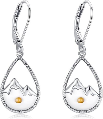 Mustard Seed Earrings Sterling Silver Heart Mustard Seed Dangle Drop Earrings Mustard Seed Jewelry for Women Christian gift in Kuwait