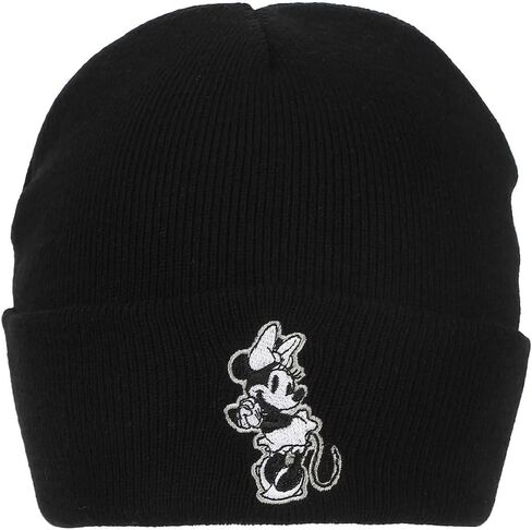 Disney’s Minnie Mouse Classic Adult Black Cuffed Knit Beanie in Saudi Arabia