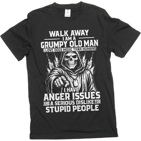 Men's Grumpy Old Man Shirt Walk Away Tee Grandpa Grandfather Birthday Gift Tee in Saudi Arabia