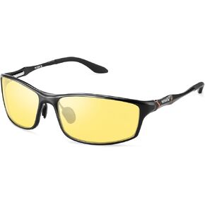 SAMNI Night Driving Glasses – Anti Glare Night Vision Glasses Yellow Tinted Lens Polarized for Men Women in Saudi Arabia