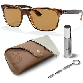 Ray-Ban RB4181 Square Shaped Sunglasses for Men & Women with Official RAYBAN Eyewear Kit in Saudi Arabia