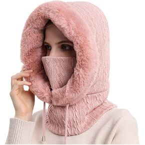 Balaclava Winter Ski Mask for Men Women Wind-Resistant Face Cover Beanie Hat Scarf Cold Weather Set in Kuwait