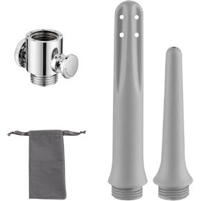 2PcsTravel Enema Shower System with Water Control Valve for Men and Women - Portable Cleaning Nozzle Kit, Colonic Cleaner for Most Shower Systems in Saudi Arabia