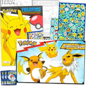 Pokemon Glow in the Dark Poster Set - Room Decor Bundle with Glow in the Dark Poster Plus Stickers, Trading Cards, More | Pokemon Wall Art for Bedroom Wall in Saudi Arabia