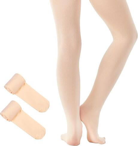 Danzcue Girls Ultra Soft Footed Ballet Dance Tights for Toddler/Little Kids/Big Kids in Saudi Arabia