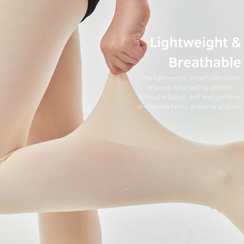 Danzcue Girls Ultra Soft Footed Ballet Dance Tights for Toddler/Little Kids/Big Kids in Saudi Arabia