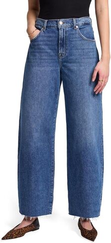 7 For All Mankind Women's Dojo Tailorless Mid-Rise Full Length Wide Leg Jeans in Saudi Arabia