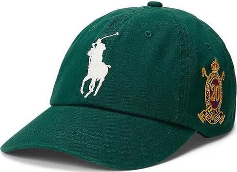 POLO RALPH LAUREN Mens Big Pony 20th Anniversary Ball Cap Green in Saudi Arabia