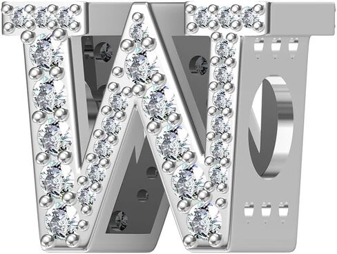 Aurevella Letter Charms 925 Sterling Silver Charms A-Z For Bracelets and Necklaces Initials Beaded Gifts For Women in Saudi Arabia