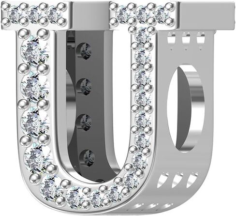 Aurevella Letter Charms 925 Sterling Silver Charms A-Z For Bracelets and Necklaces Initials Beaded Gifts For Women in Saudi Arabia