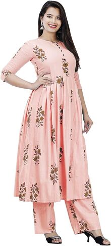 Women's Cotton Kurta Palazzo Pant Set in Saudi Arabia